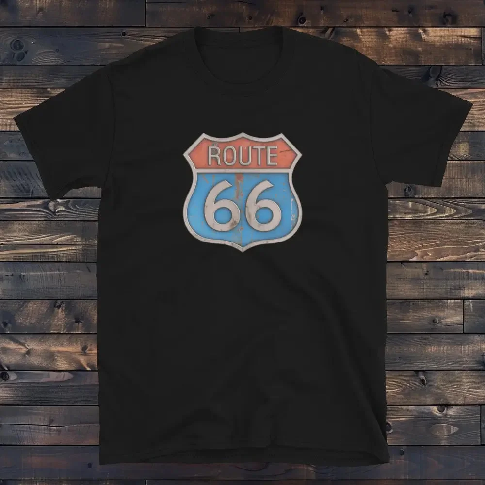 Tee Shirt Route 66 Femme en extérieur