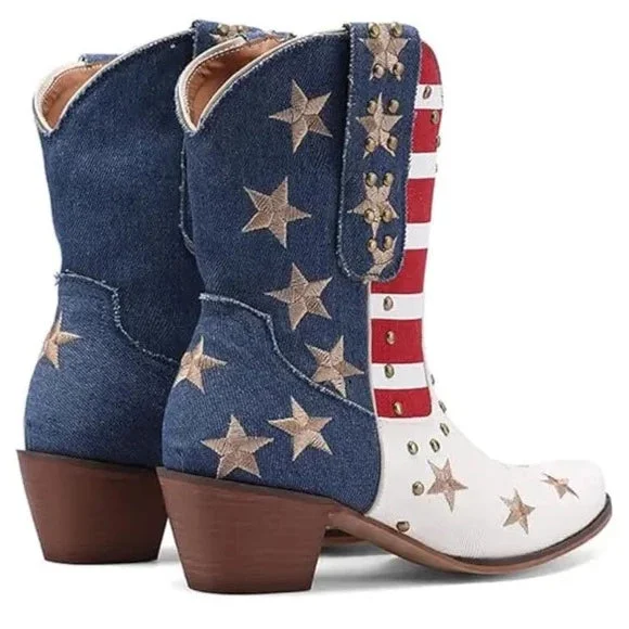 Bottines Style Cowboy en situation