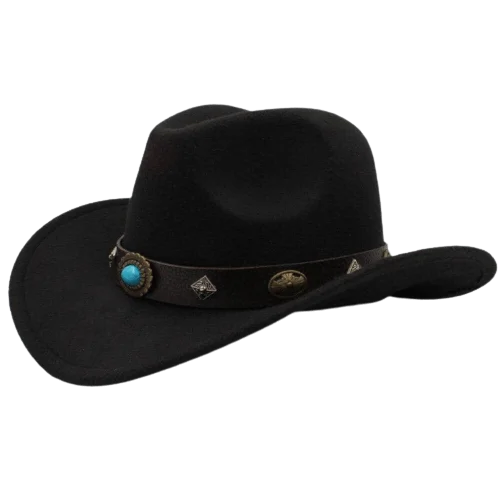 Chapeau de Cowboy Femme Noir