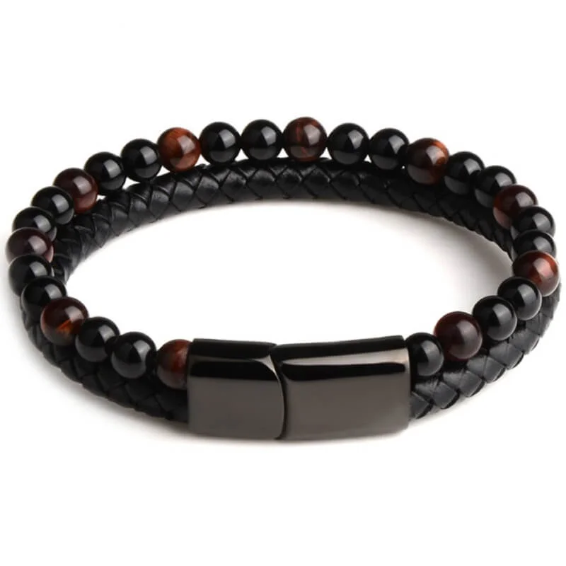 Bracelet Johnny Hallyday en cuir