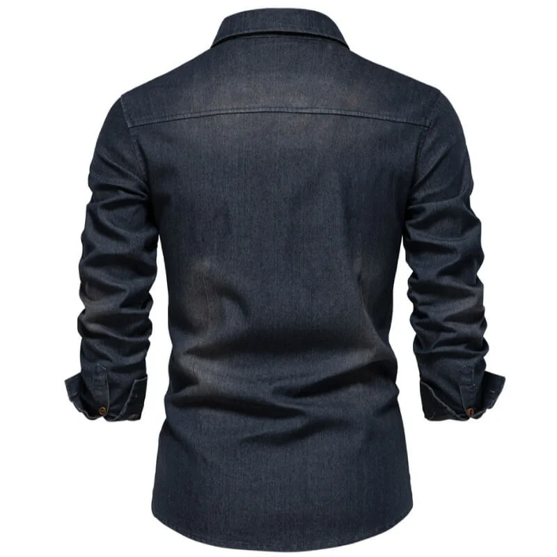 Chemise Western en Jean Détail