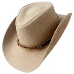 Chapeau de Cowboy Femme en Cuir