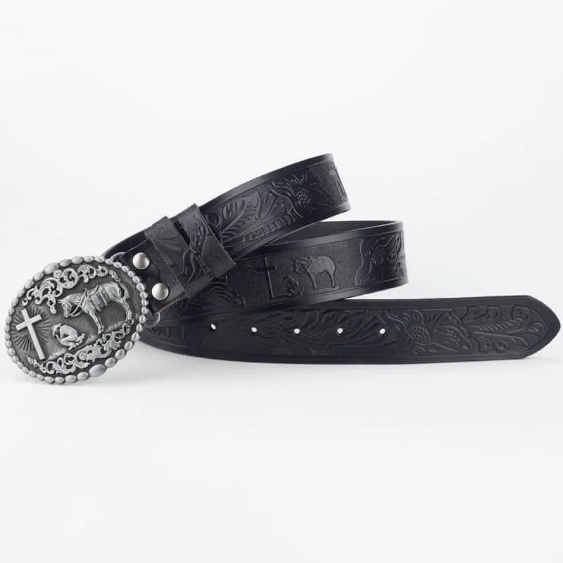 Ceinture Esprit Western en cuir
