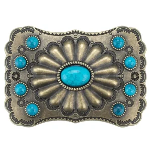 Boucle de Ceinture Country Turquoise