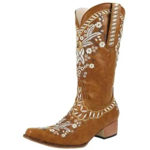 Bottes Cowboy Femme Marron