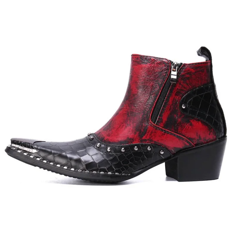 Bottines Western Cloutées