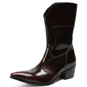 Bottes Western en Cuir pour Homme