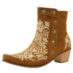 Bottines Western Camel
