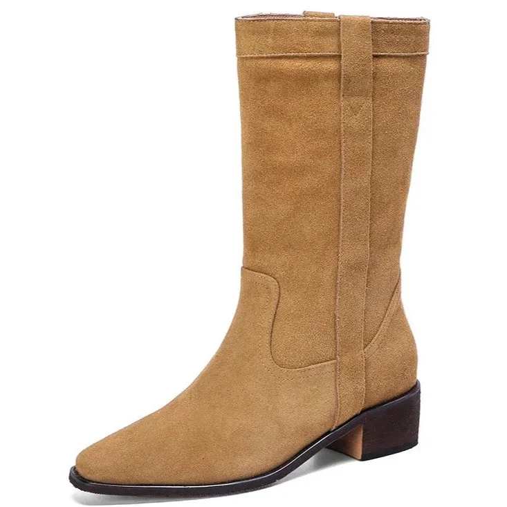 Bottes Cowboy Daim Femme