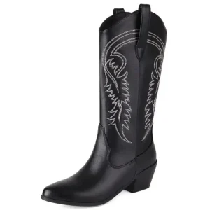 Santiags Noires pour Femme
