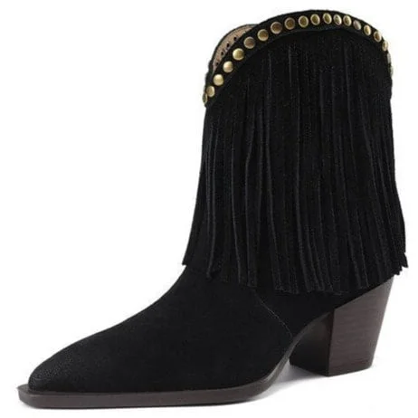 Santiags en Daim pour Femme