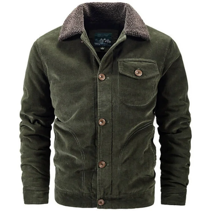 Veste style western en velours côtelé