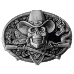 Boucle de Ceinture Crâne Cowboy