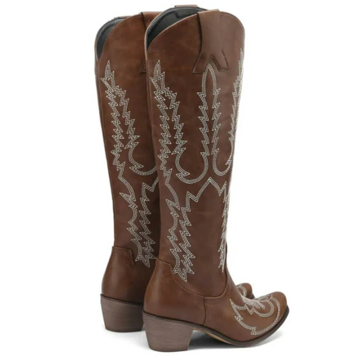 Bottes Hautes Western en simili vegan