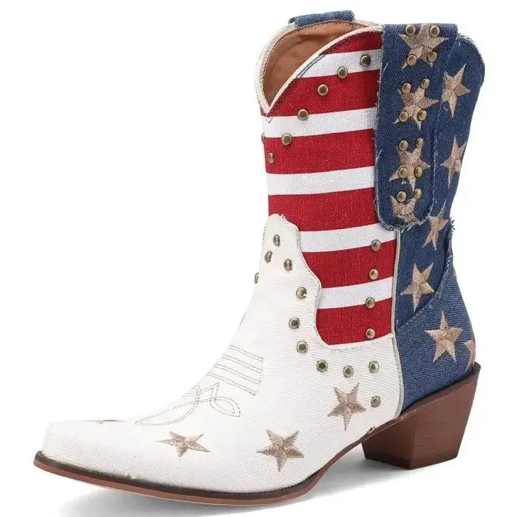 Bottines Style Cowboy pour Femme