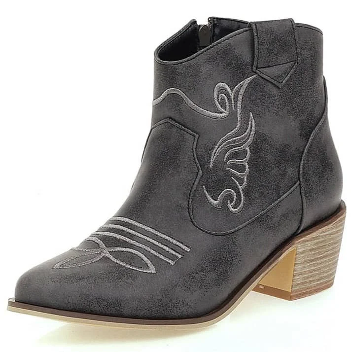 Bottines Chelsea Style Western vue de près