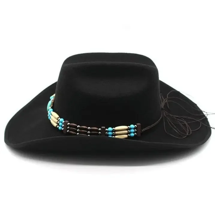 Chapeau Cowgirl Noir en Situation