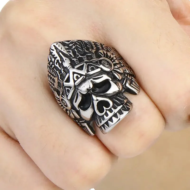 Bague Crâne Indien
