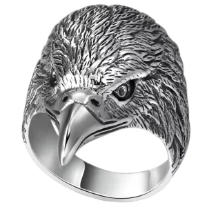 Bague Tête d'Aigle (Argent)