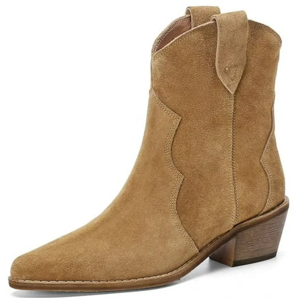 Bottines Cowboy Camel
