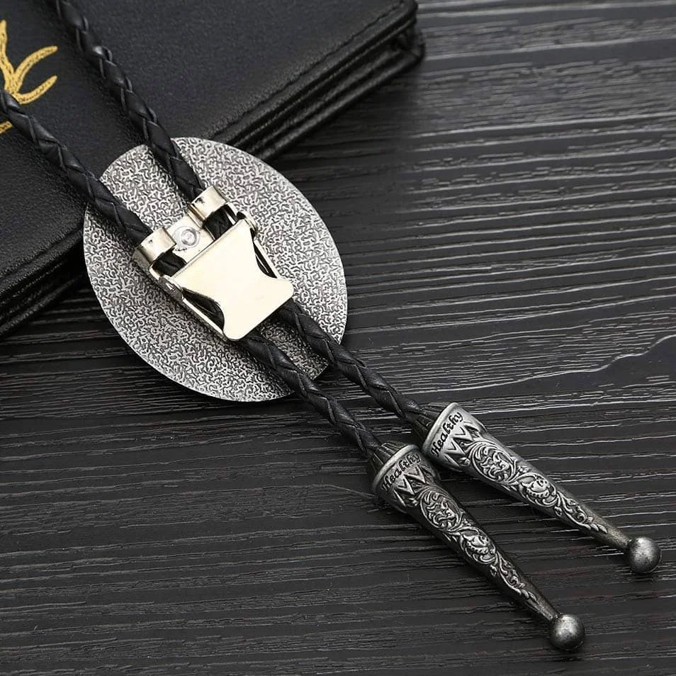 Bolo Tie Femme en Cuir