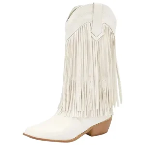 Bottes Cowboy Blanches