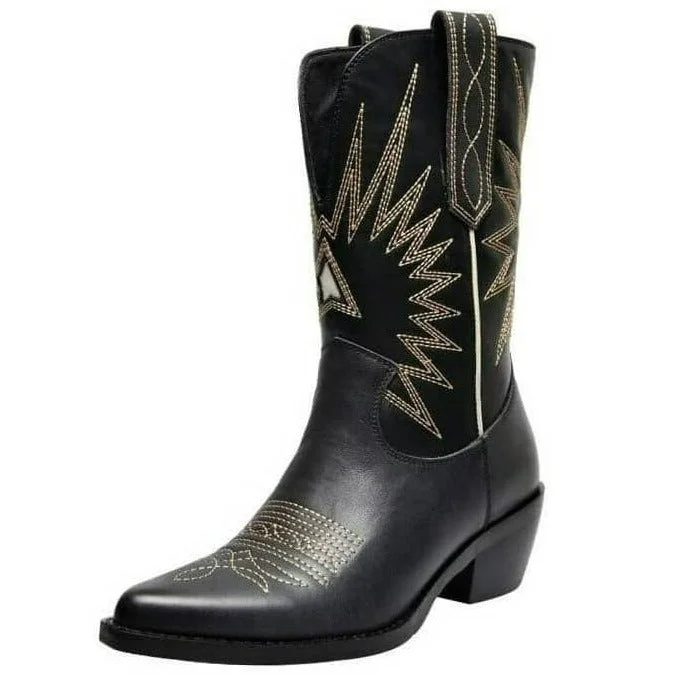Bottes Cowboy en Cuir pour Femme