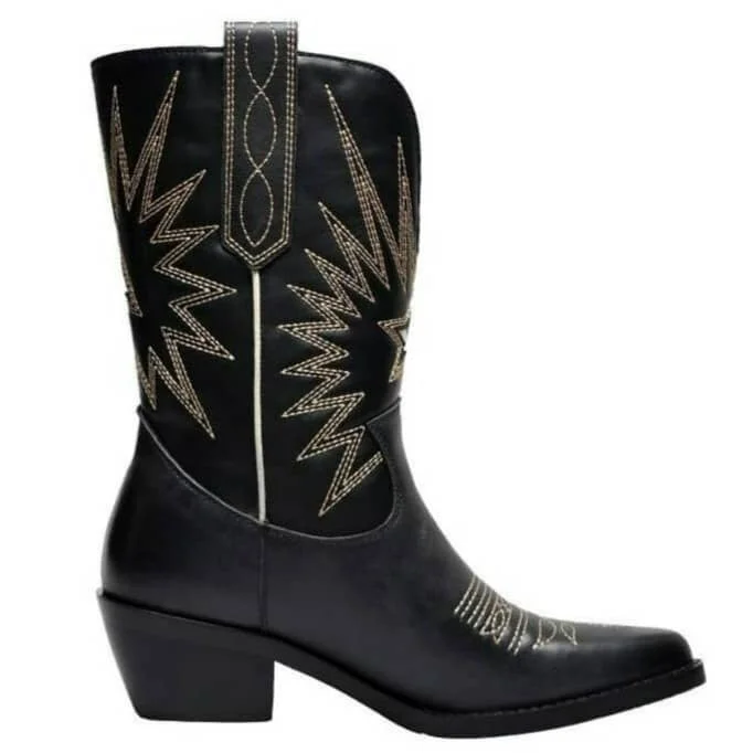Bottes Cowboy en Cuir pour Femme