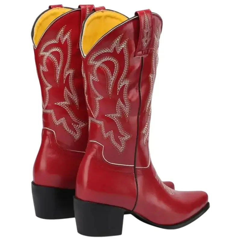 Bottes Country Rouges pour Femme