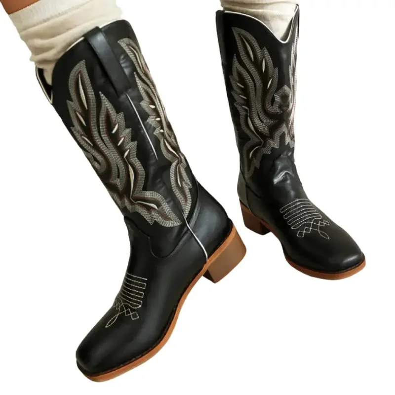 Détails des Bottes Western Femme Bouts Carrés