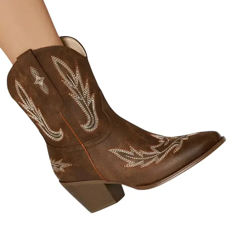 Bottines western pour femme