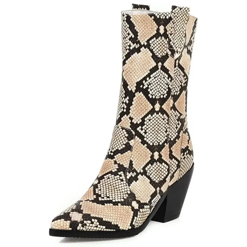 Bottines Cowboy Serpent en mode décontracté