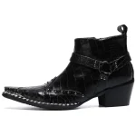 Bottines Cowboy  en Cuir