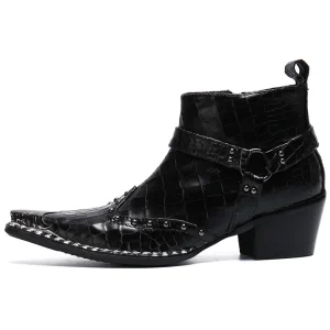 Bottines Cowboy  en Cuir