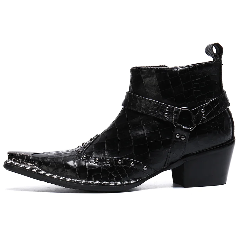 Bottines Cowboy en Cuir