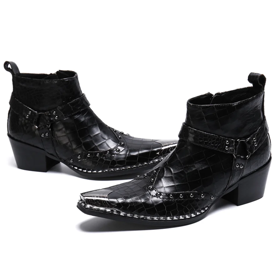 Bottines Cowboy en Cuir