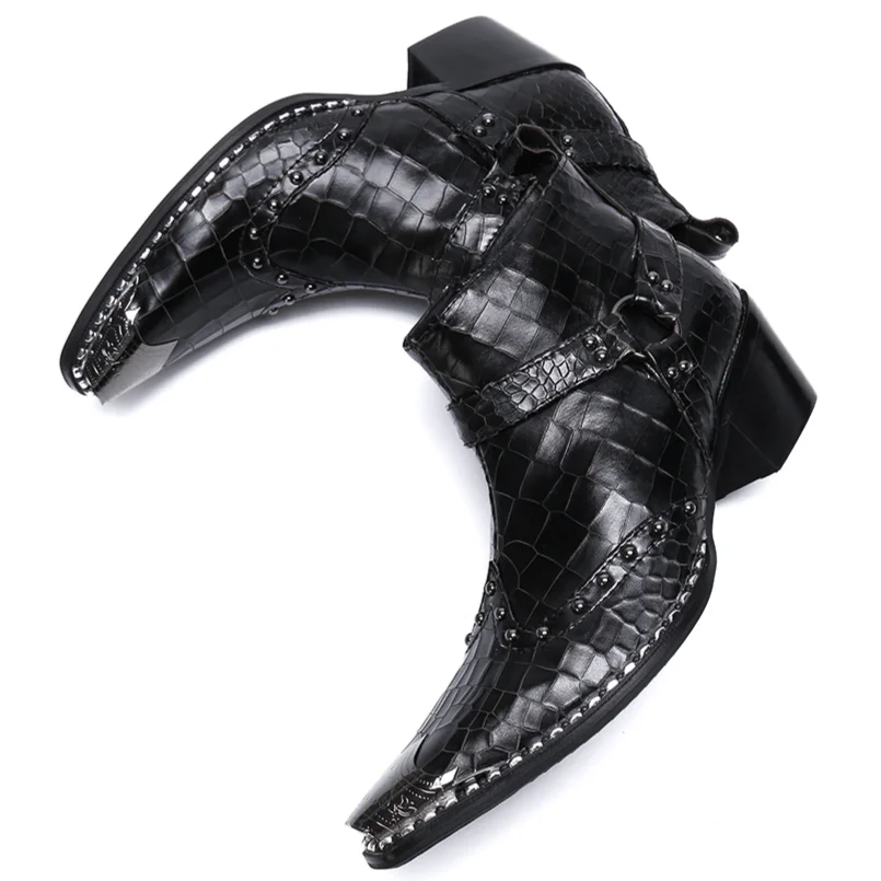 Bottines Cowboy en Cuir