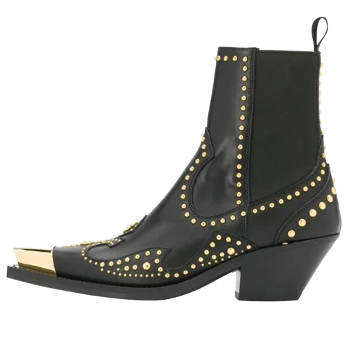 Bottines cowboy noires