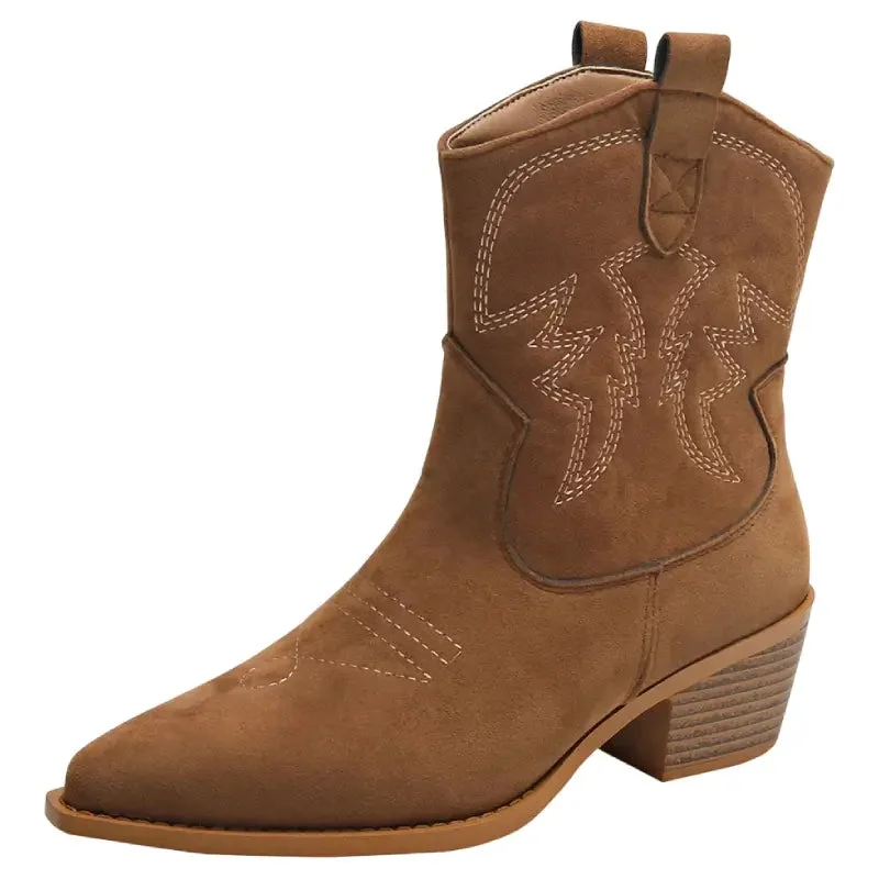 Bottines Style Western pour Femme