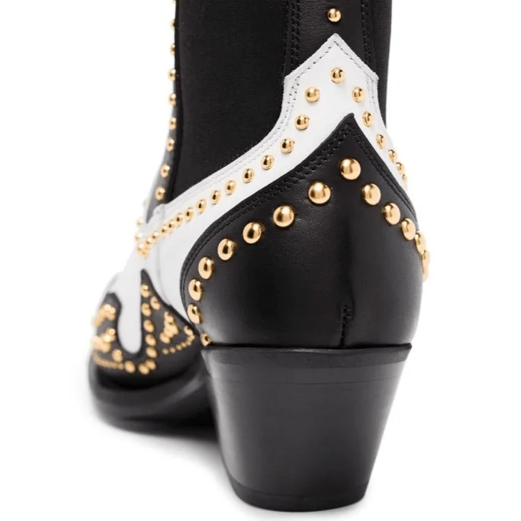 Bottines Western en Cuir