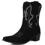 Bottines Western Noires pour Femme