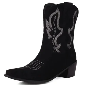 Bottines Western Noires pour Femme