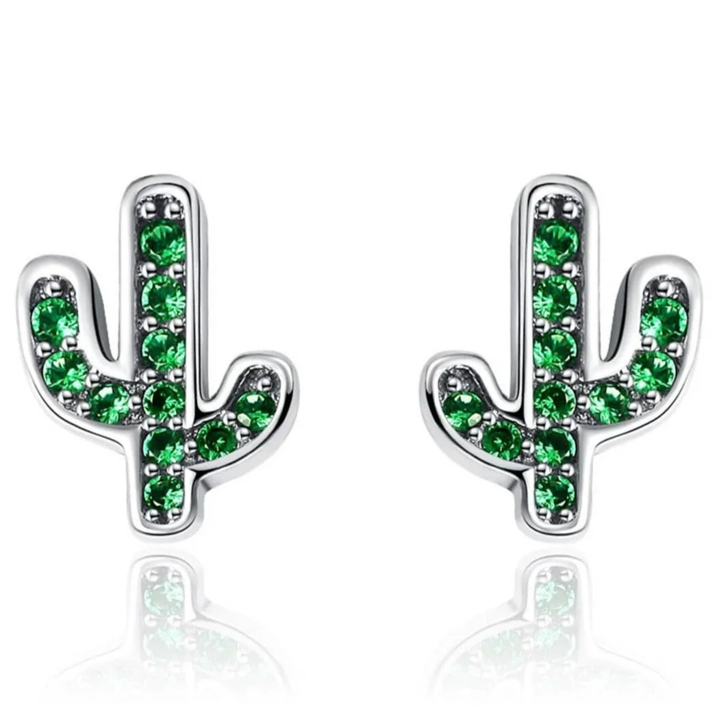 Boucles d'Oreilles Cactus