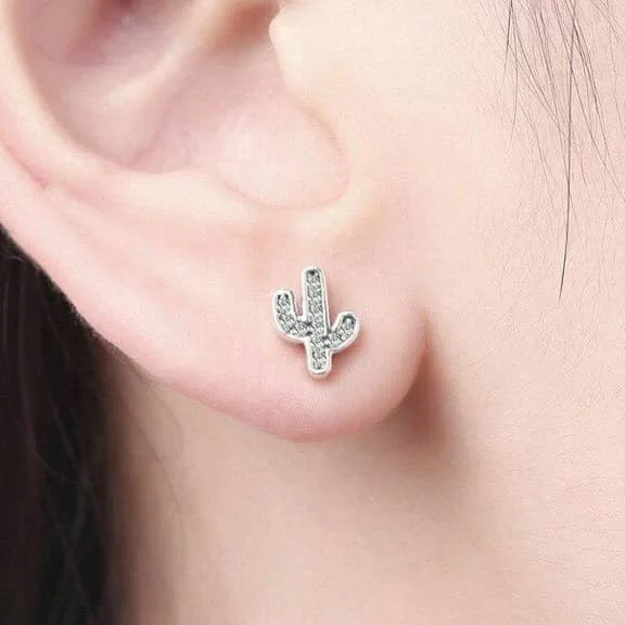 Boucles d'Oreilles Cactus tendance
