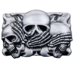 Boucle de Ceinture Tête de Mort