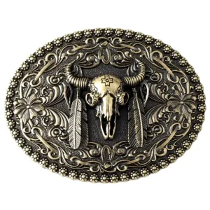 Boucle de Ceinture Western Homme Ovale