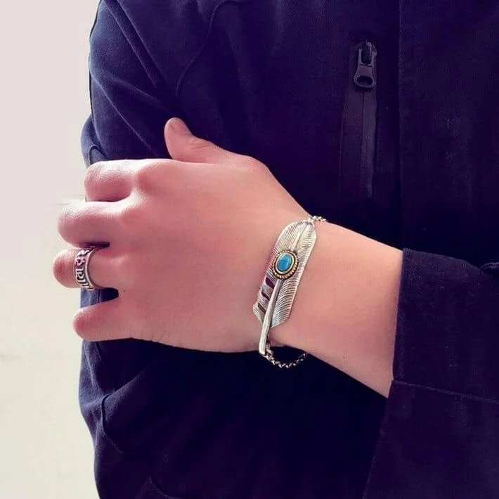 Bracelet Amérindien en Argent