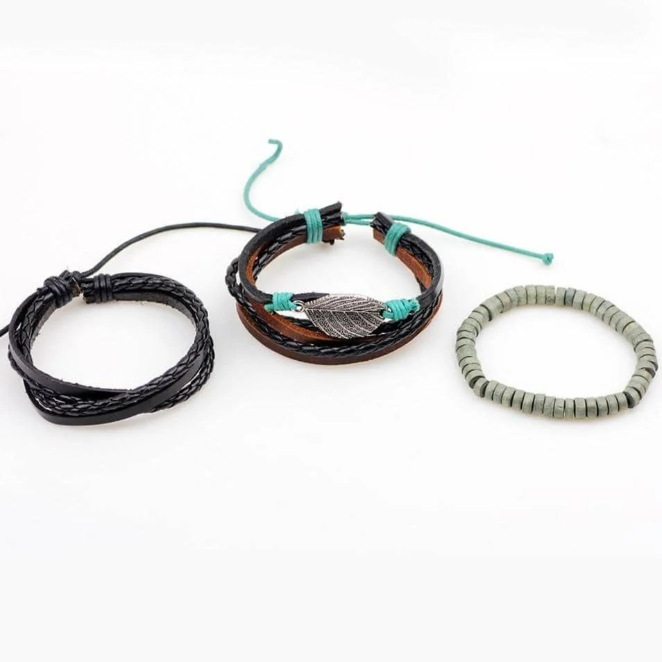 Bracelet Amérindien en cuir