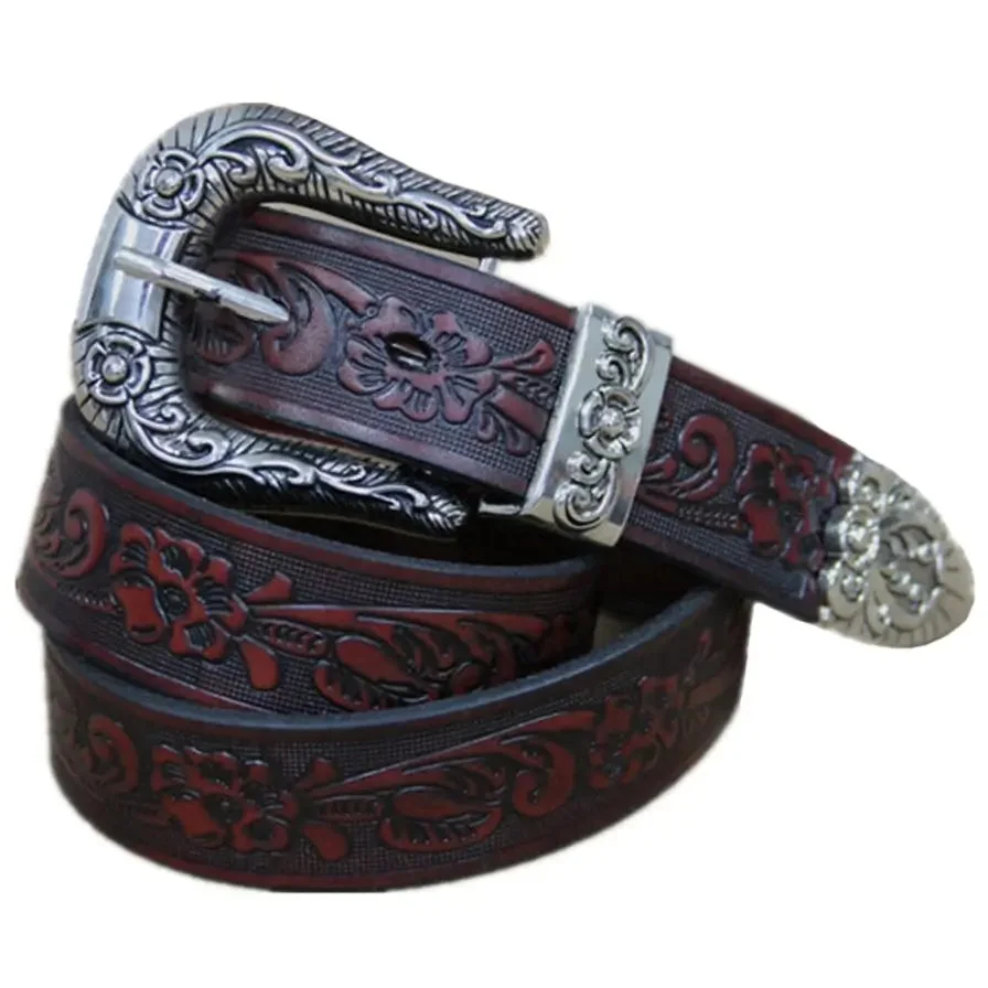 Ceinture Western en Cuir Détails
