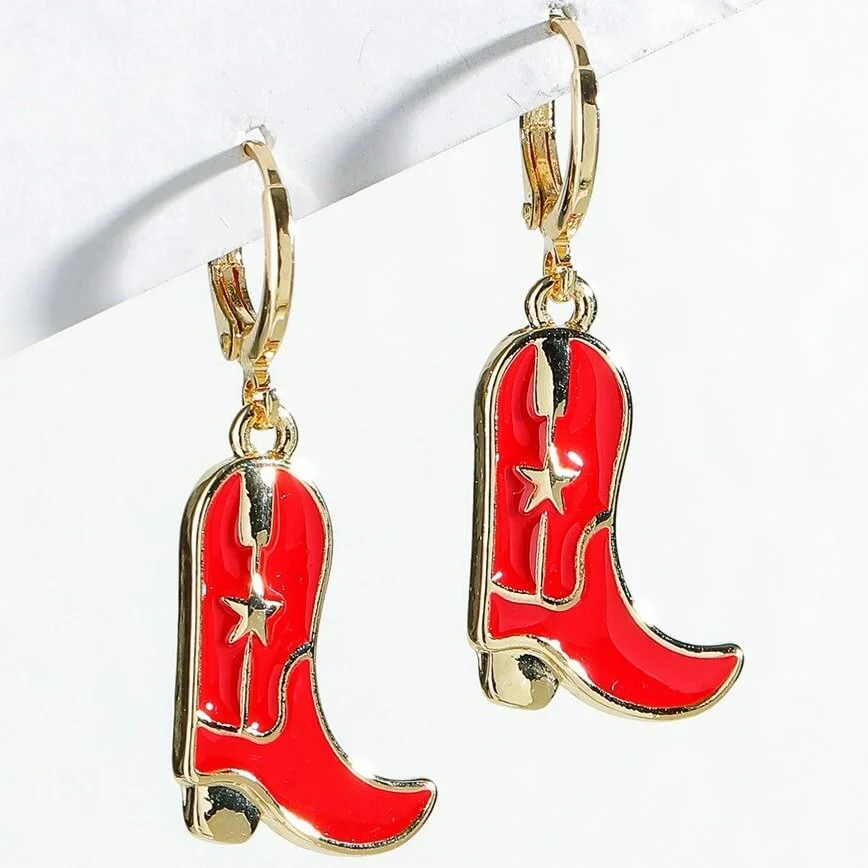 Détails des Boucles d'Oreilles Style Country
